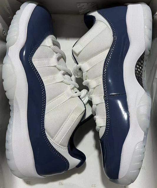 Jordan 11 Low White/Diffused Blue